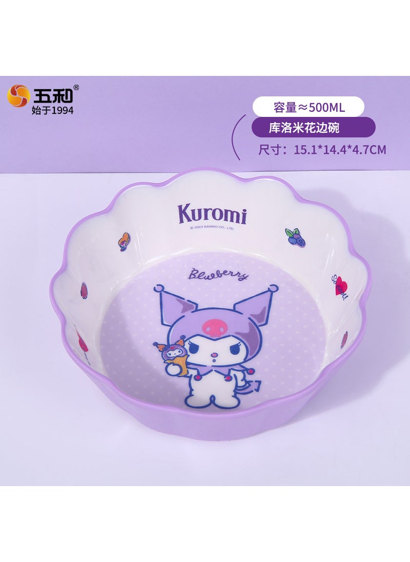 Sanrio high-value childrens tableware baby bowl complementary Bowl dinner plate household maternal and infant products Cup spoon wholesaleSmall Lace Bowl KRM-SW6832-1 Small Lace Bowl KRM-SW6832-1