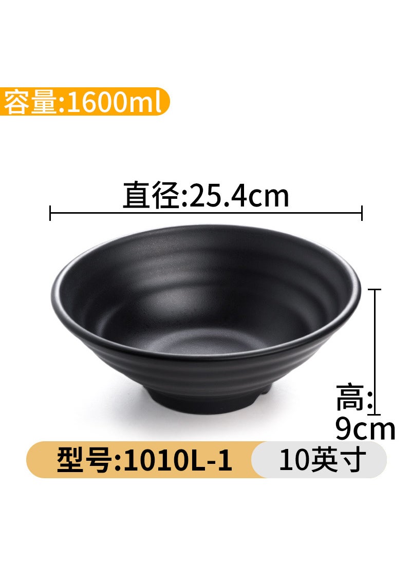 Black A5 Melamine Large Soup Bowl for Restaurants1010L 1010L