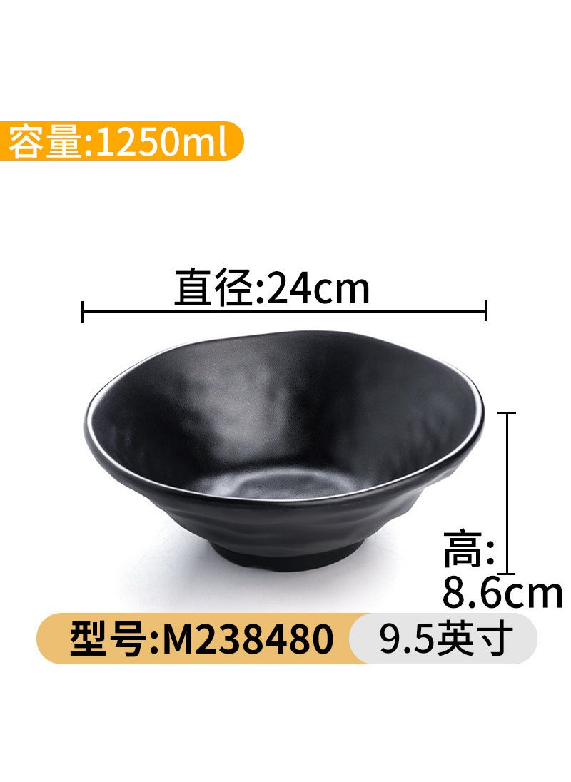 Black A5 Melamine Large Soup Bowl for RestaurantsM238480 M238480