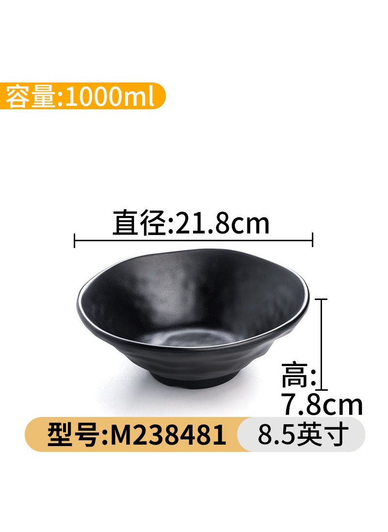 Black A5 Melamine Large Soup Bowl for RestaurantsM238481 M238481