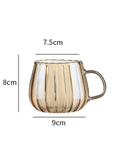 Thickened Glass Teapot High-Temperature ResistantA pumpkin Cup [Amber]] A pumpkin Cup [Amber]]