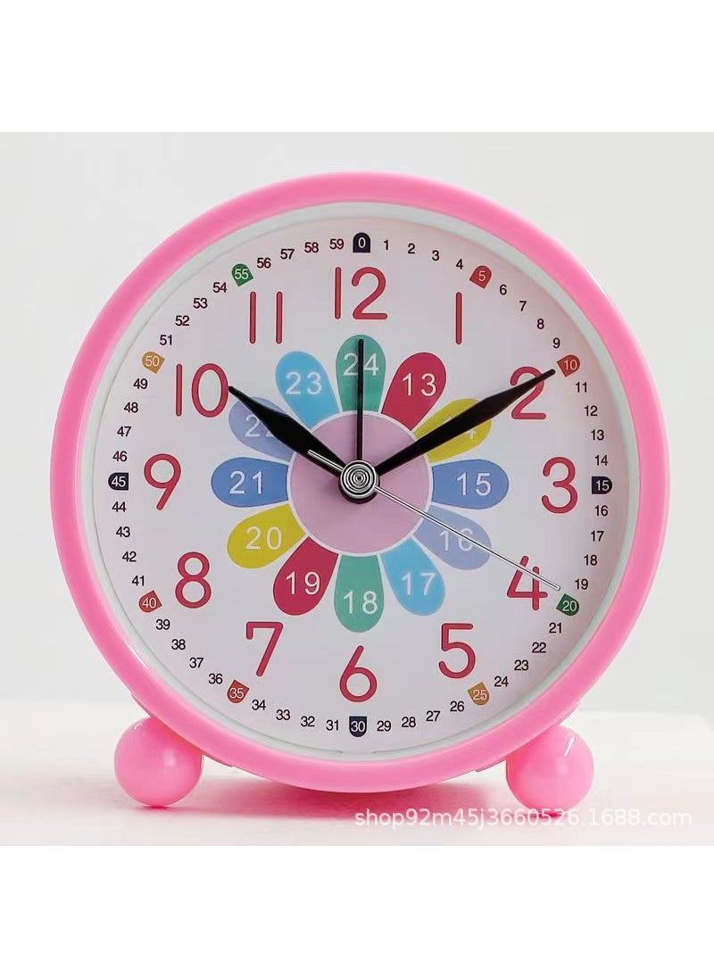 Kids Cute Multi-Function Alarm Clock for Bedroom7021 Pink Teaching Alarm Clock 7021 Pink Teaching Alarm Clock