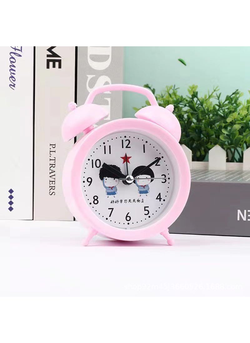 Kids Cute Multi-Function Alarm Clock for Bedroom7011 Pink Young Pioneers 7011 Pink Young Pioneers