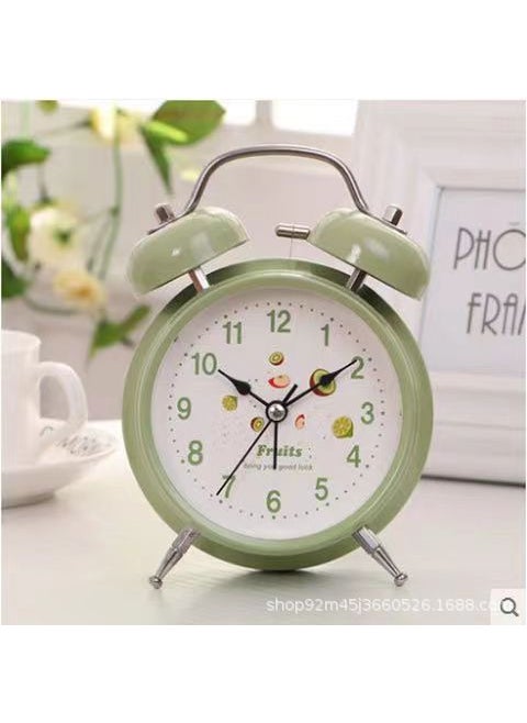 Creative Silent Bedside Alarm Clock for Kids 8820 Green large