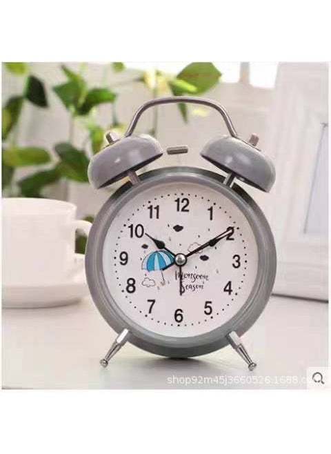 Creative Silent Bedside Alarm Clock for Kids 8820 gray large