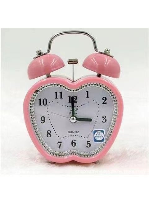 Creative Silent Bedside Alarm Clock for Kids 2835 pink