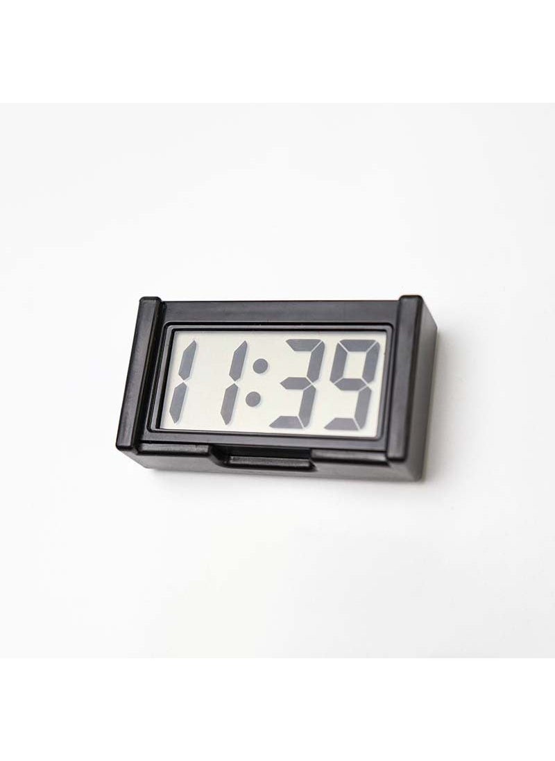 Large screen home Digital Display car clock paste electronic mini car electronic clock car supplies simple type Black