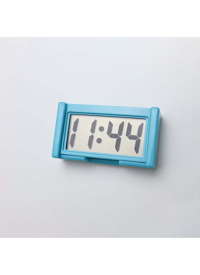 Large screen home Digital Display car clock paste electronic mini car electronic clock car supplies simple type Blue