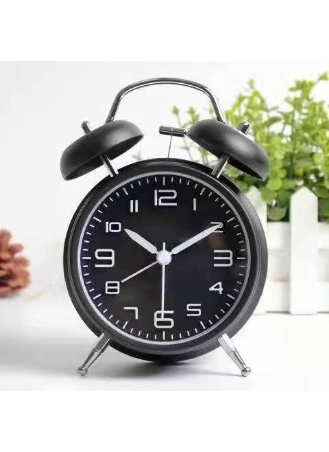 Creative Silent Bedside Alarm Clock for Kids 3304T Black large