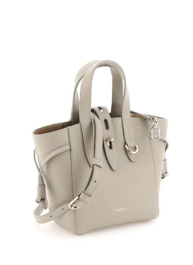 Furla Net Logo Printed Mini Tote Bag   Width: 27.5cm, Height: 18.5cm, Depth: 10.5cm BASRFUAHSF000