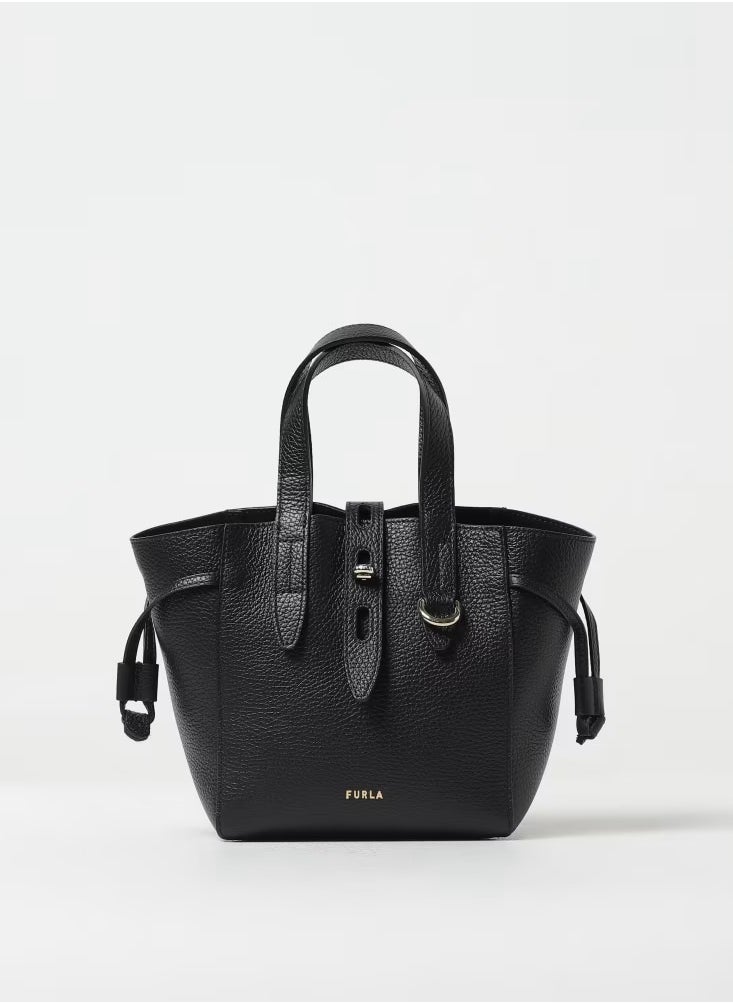 Furla Net Logo Printed Mini Tote Bag   Width: 27.5cm, Height: 18.5cm, Depth: 10.5cm