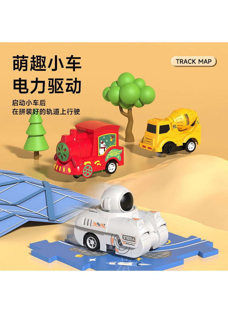 Smart Electric Puzzle Track Car Toy for Boys 0-6Single small electric car Single small electric car