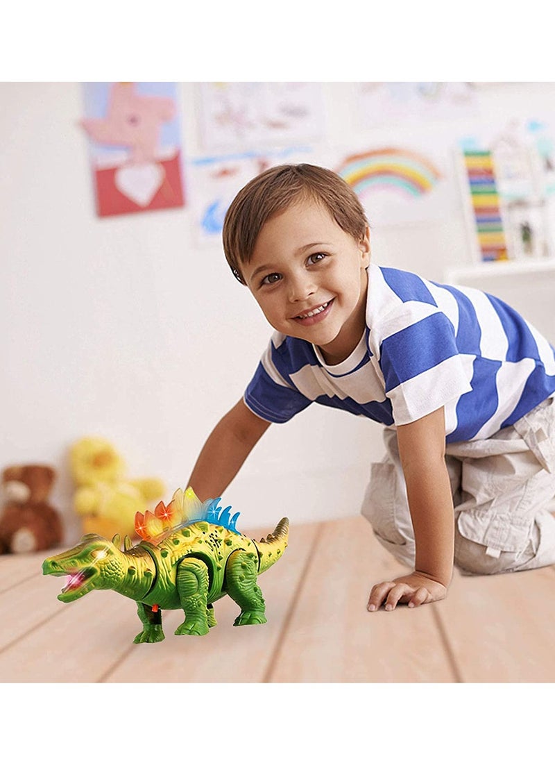 Dinosaur Toys for Kids Boys Girls Ages 3 4 5   Electronic Walking Realistic Dinosaur Toys with Roaring Sound and LED Light Up, Dinosaur Figures, Walking Dinosaurs Toys for kids