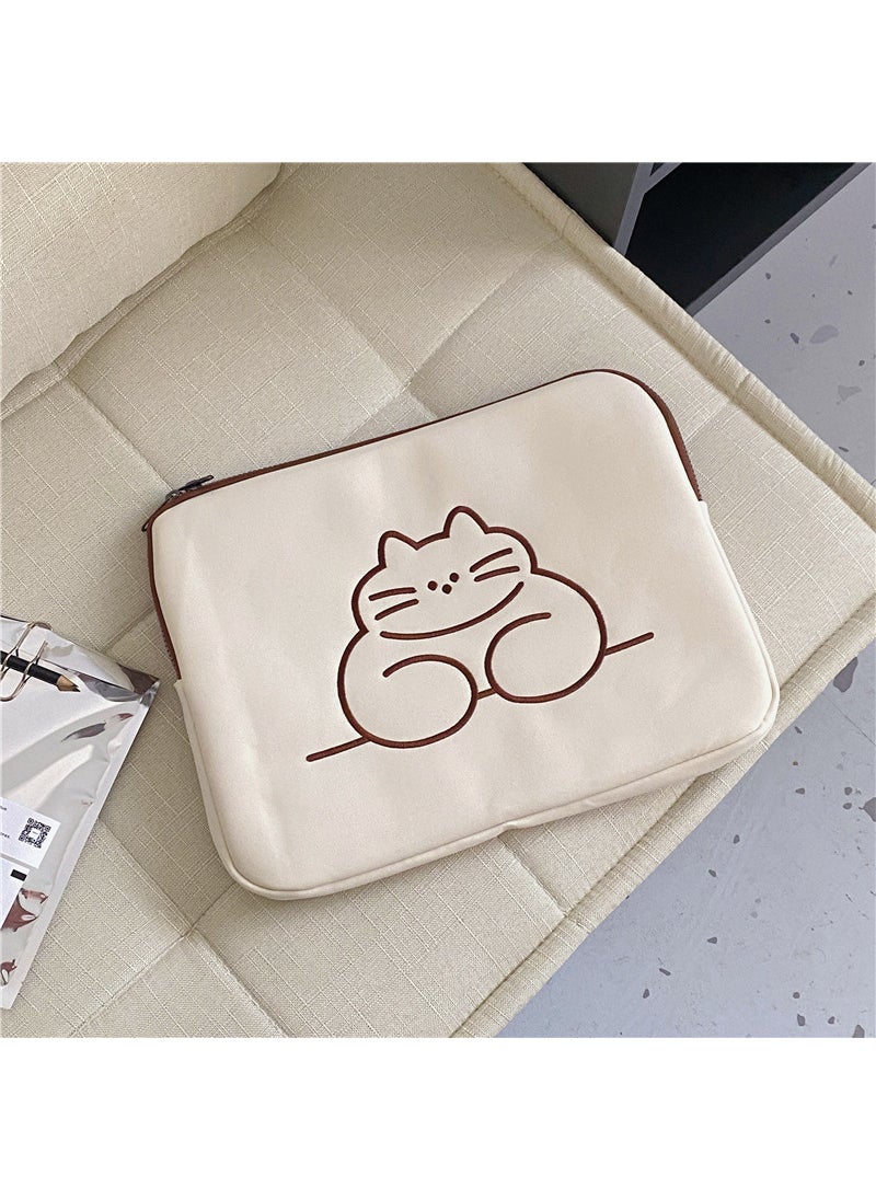 Korean Embroidered Animal Sleeve for 11-inch iPadFat Cat Large Fat Cat Large