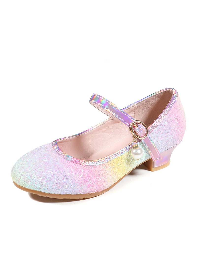 Kids Rainbow High Heels Princess ShoesPink Pink