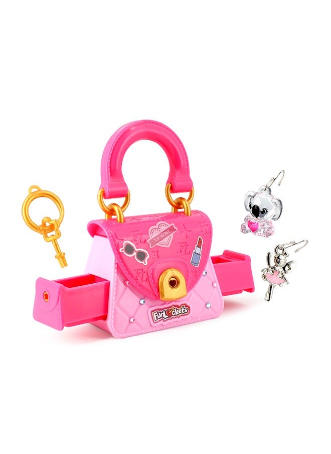 Secret Tiny Bag, Find the keys, unlock the pockets and use 15+ surprises to customise your Tiny Bag, Lock all your secrets & carry everywhere with you, Gift toys for 4+ years, Best creative toys for girls