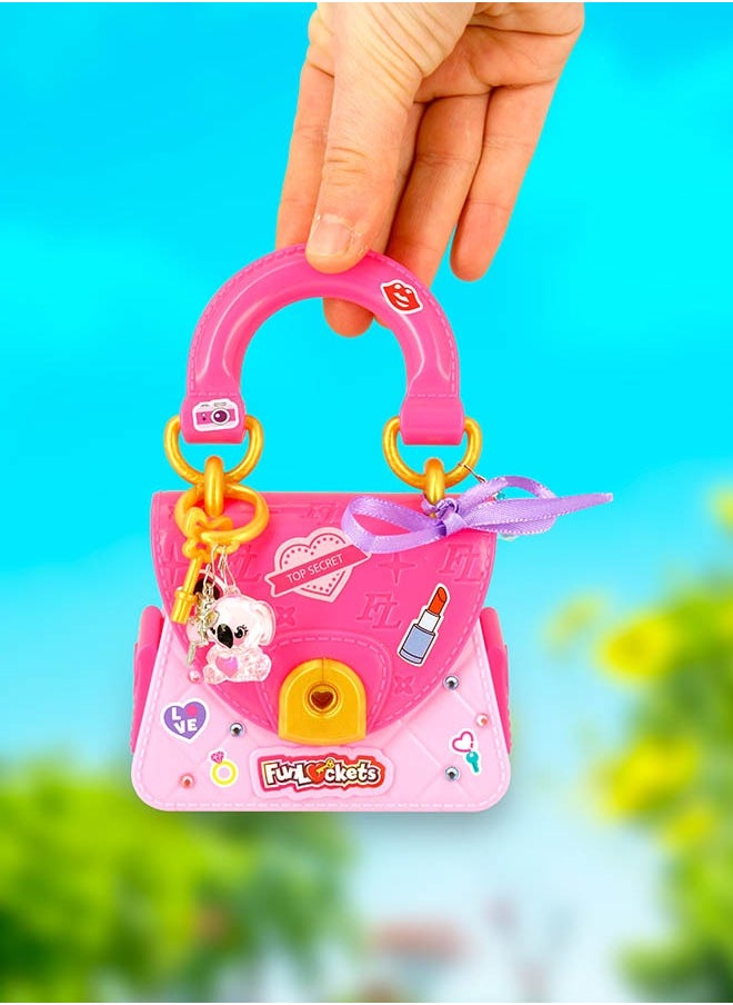 Secret Tiny Bag, Find the keys, unlock the pockets and use 15+ surprises to customise your Tiny Bag, Lock all your secrets & carry everywhere with you, Gift toys for 4+ years, Best creative toys for girls