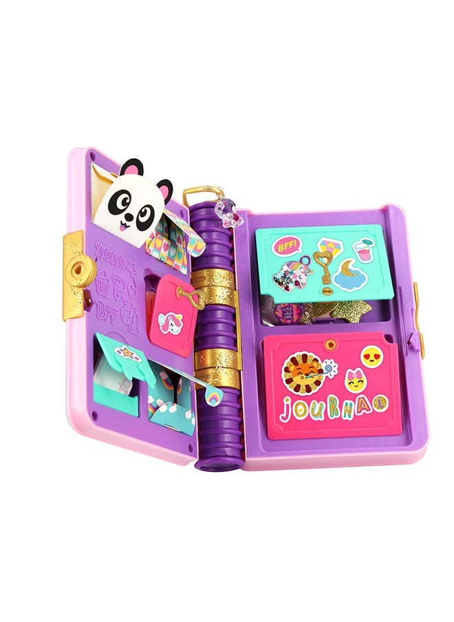 Secret Journal Glitter Edition, Unlock the surprises, Customise the journal & keep all your secrets locked away! 30+ glitterrific surprises to discover in this Limited Edition, Gift toys for 6+ years, Best Creative toys for Girls