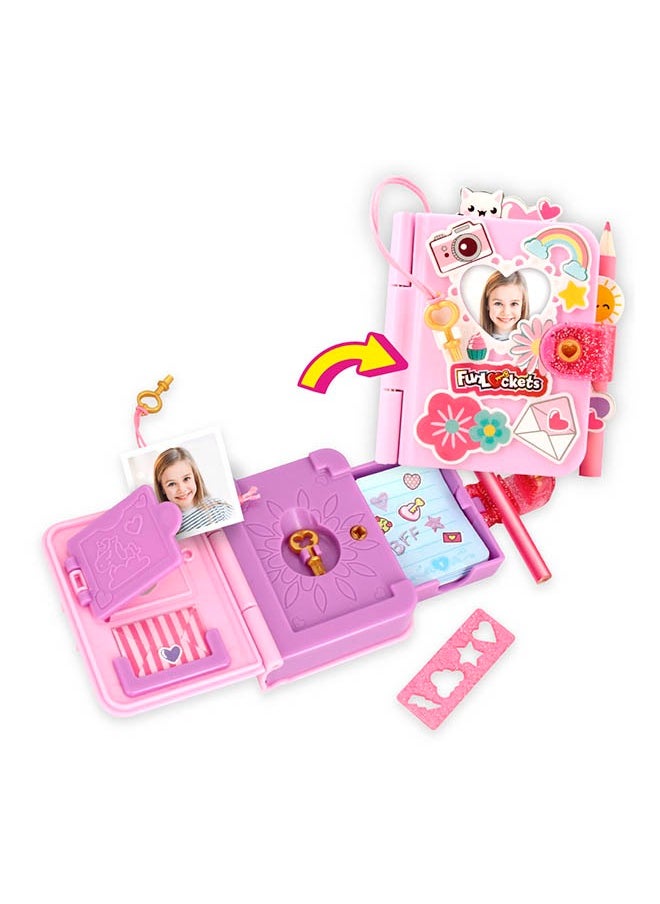 Mini Secret Journal, 15+ mini & cute surprises to customise your journal, Gift toys for 6+ years, Best creative toys for Girls.