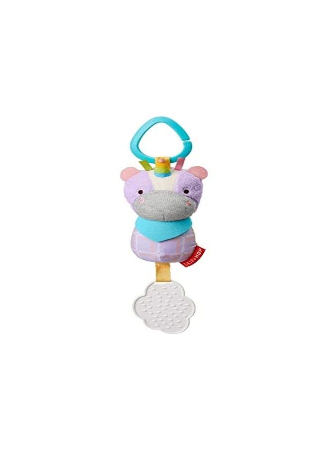 Skip Hop Bandana Buddies Baby Activity Chime & Teether Stroller Toy, Unicorn