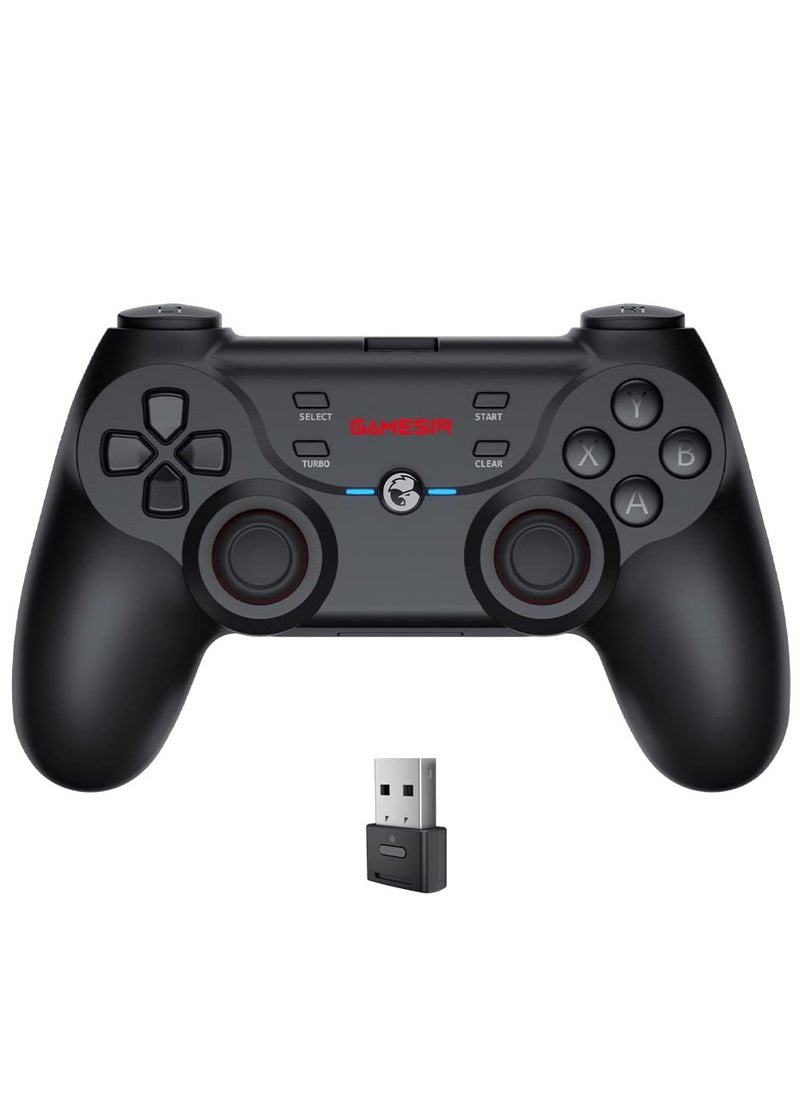 Classic Gamepad GameSir T3S Wireless Bluetooth Gaming Controller for Switch Windows PC Android TV Box iPad iOS & Android with Turbo Function, Dual Shock, 600mAh Lithium-ion Battery Playing 25hours