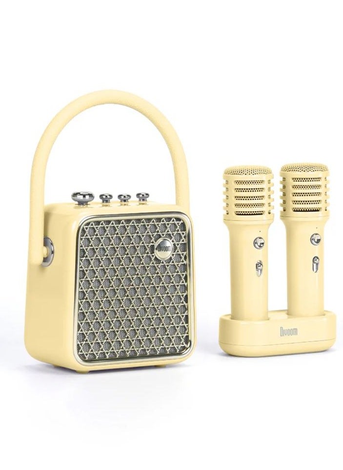 Divoom SongBird SE - Portable Dual Microphone Speaker - YELLOW