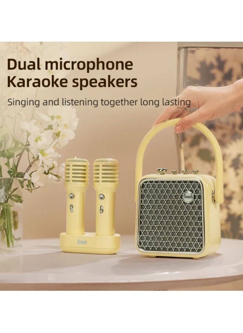 Divoom SongBird SE - Portable Dual Microphone Speaker - YELLOW