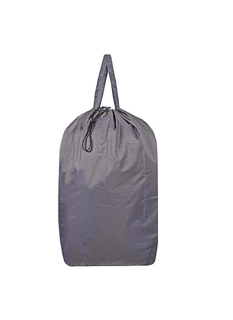 1pc bedroom bathroom dirty clothes storage travel bag dustproof protective clothing bag cotton quilt bag with handle drawstring laundry bag Gray