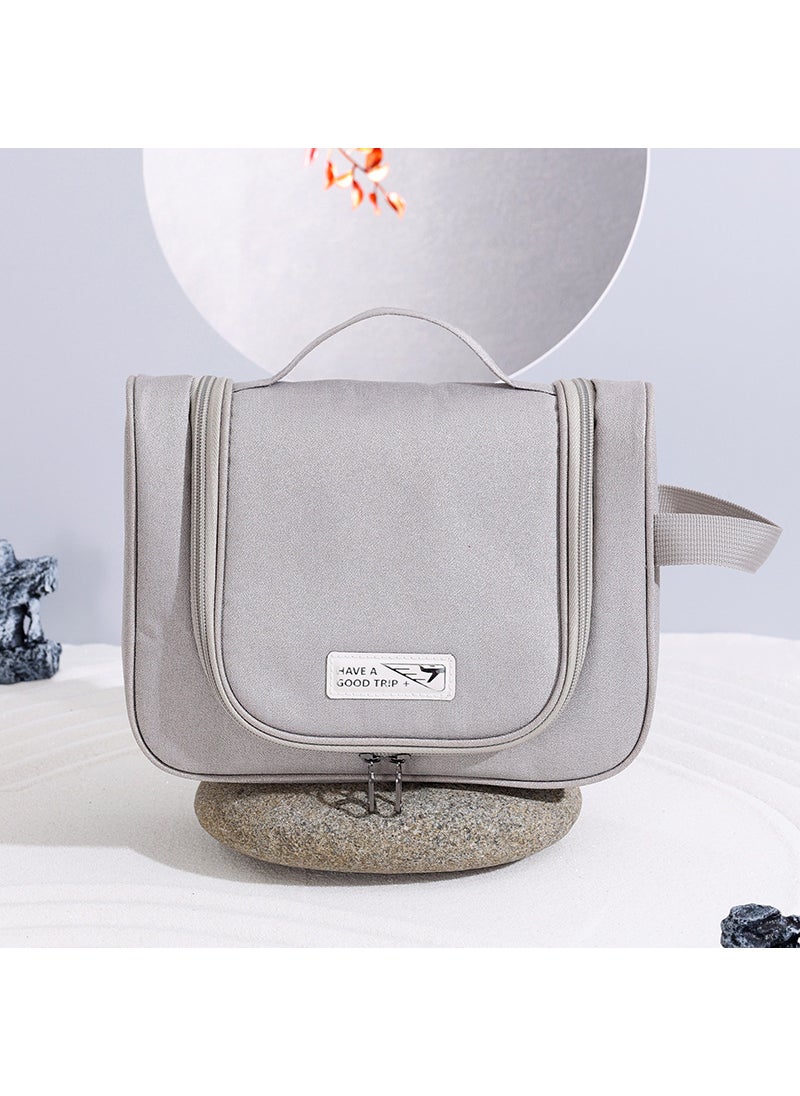 New Hanging Travel Toiletry Bag Large Capacity Portable Makeup Organizer Grey