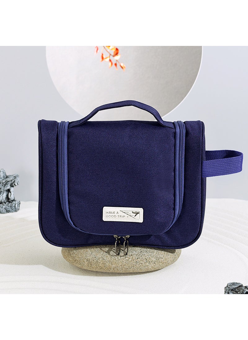 New Hanging Travel Toiletry Bag Large Capacity Portable Makeup Organizer Navy blue