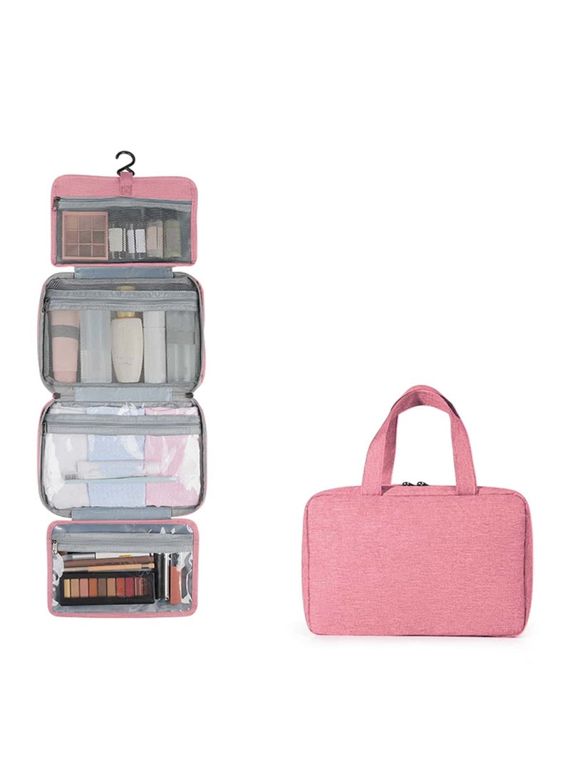 Waterproof Travel Cosmetic Bag Large Capacity Pink