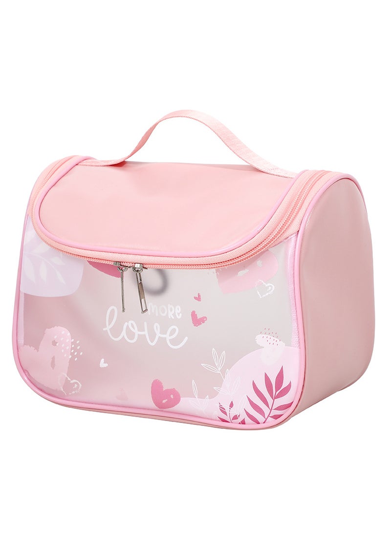 Large Capacity Cosmetic Organizer Bag Pink