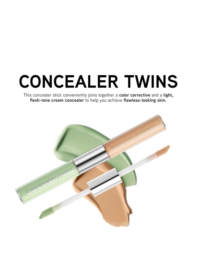 Physicians Formula Cream Dual-Ended Concealer Stick Green/Light, Neutralizing, Dark Circles, Scars, Blemishes, Eyes