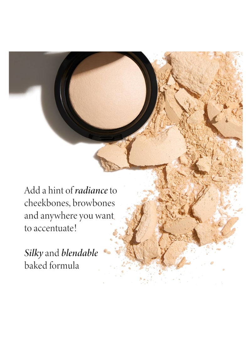 LAURA GELLER NEW YORK Baked Natural Glow Highlighter Radiance Enhancing Makeup, French Vanilla