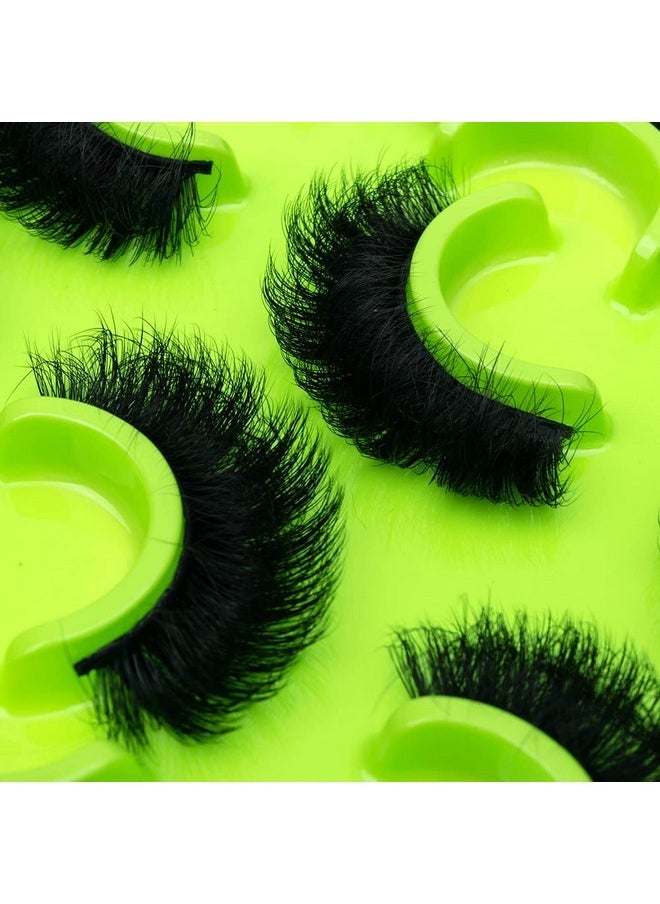 5Pairs/6 Pairs Fluffy False Eyelashes Natural Faux Mink Strip 3D Lashes Pack (Z113)