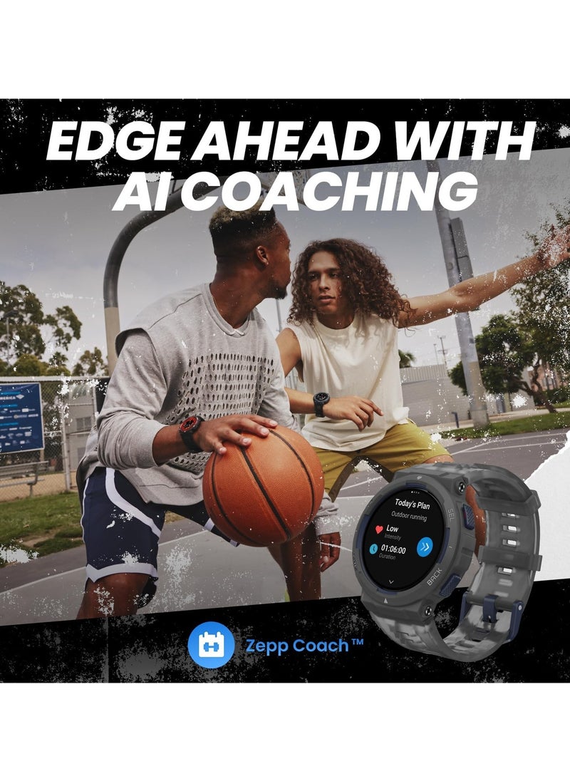 Active Edge Smart Watch With Stylish Rugged Sport & Fitness Design 1.47