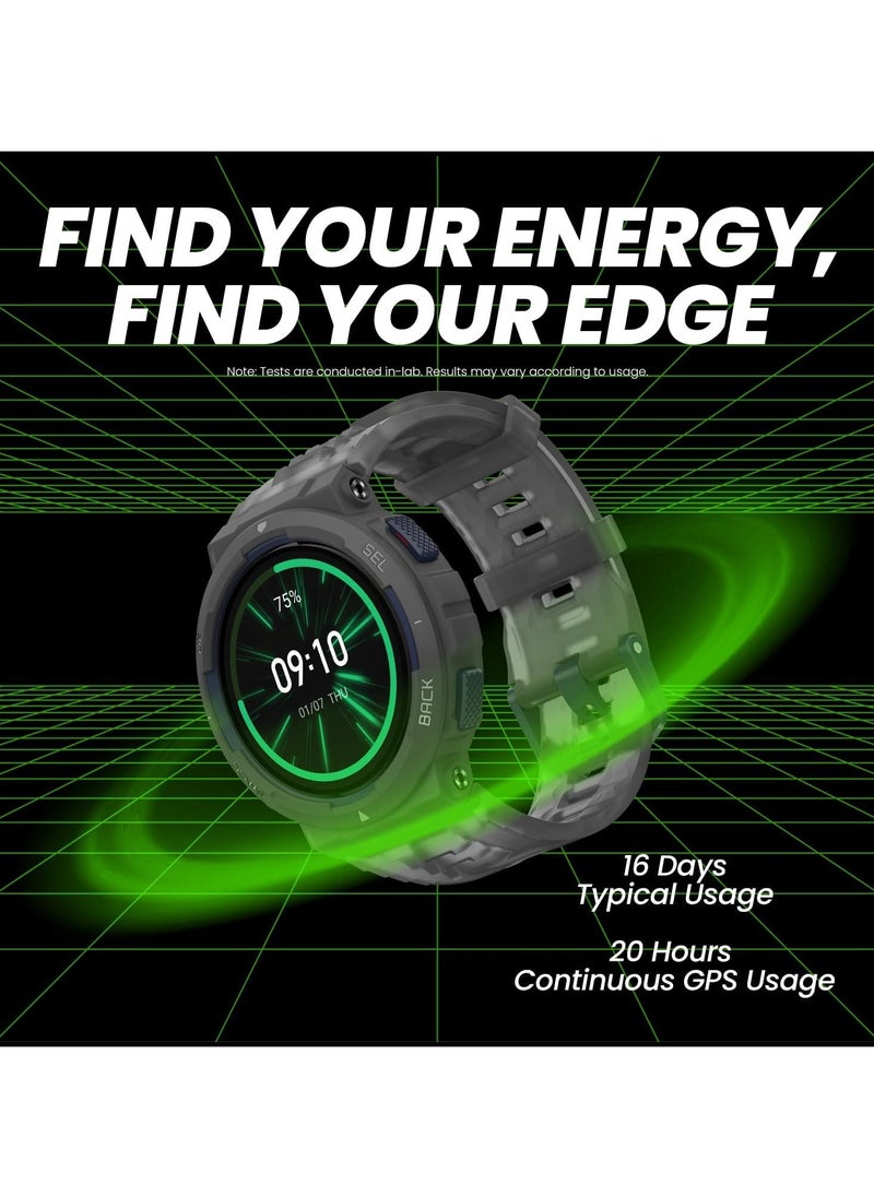 Active Edge Smart Watch With Stylish Rugged Sport & Fitness Design 1.47