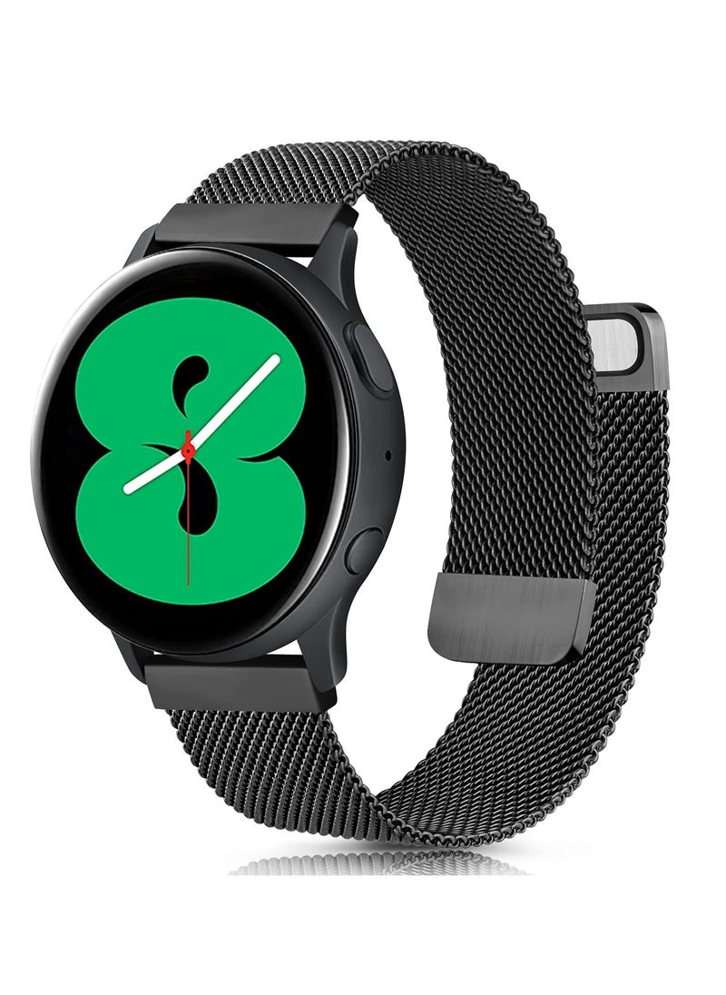 Metal Band Compatible For Samsung Galaxy Watch 4 Band 44mm 40mm Galaxy Watch 4 Classic Band 46mm 42mm, 20mm Stainless Steel Band Replacement for Samsung Watch 4 40mm 44mm 42mm 46mm Women Men