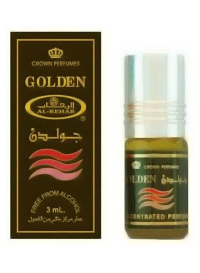 Golden Concentrated Perfume Oil Without Alcohol 3ml