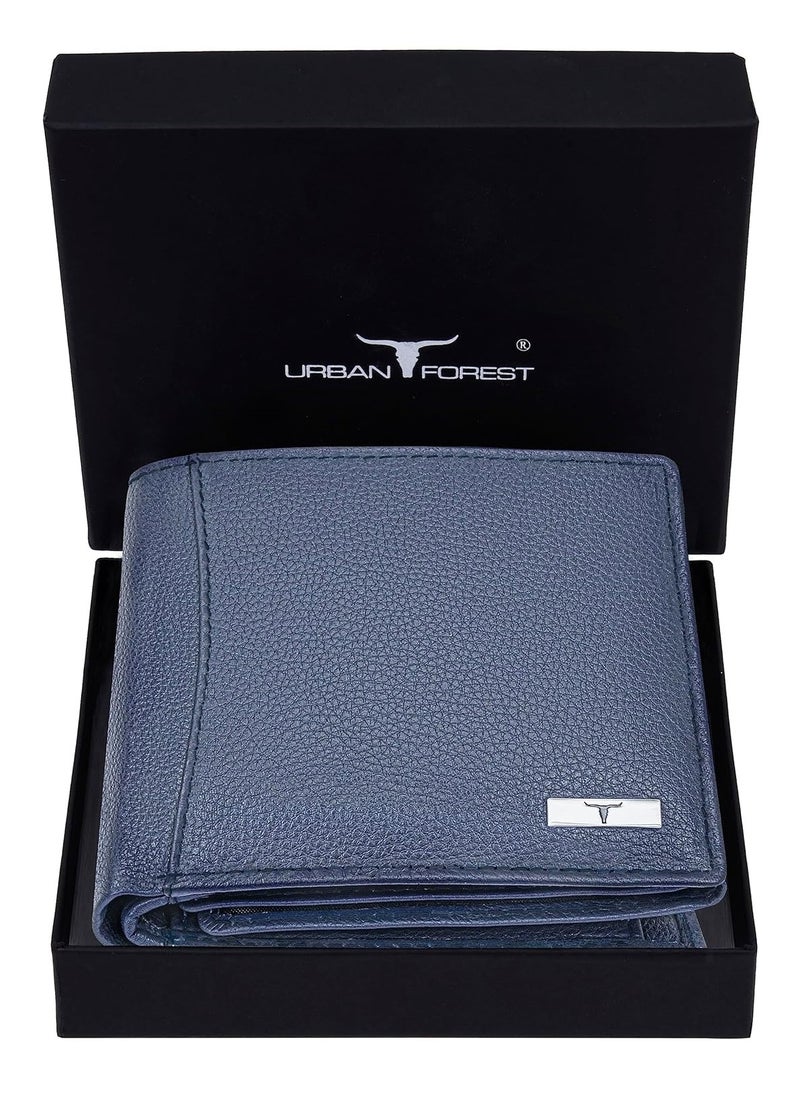 URBAN FOREST Oliver Pale Blue Leather Wallet for Men