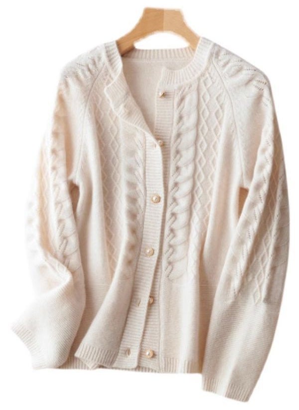 2024 Early Autumn Lazy Chic Cardigan 2298 beige