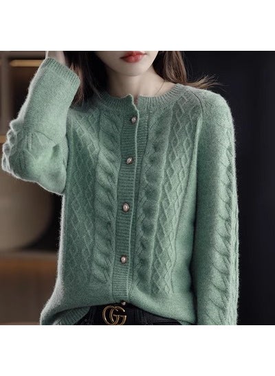 2024 Early Autumn Lazy Chic Cardigan 2298 Green