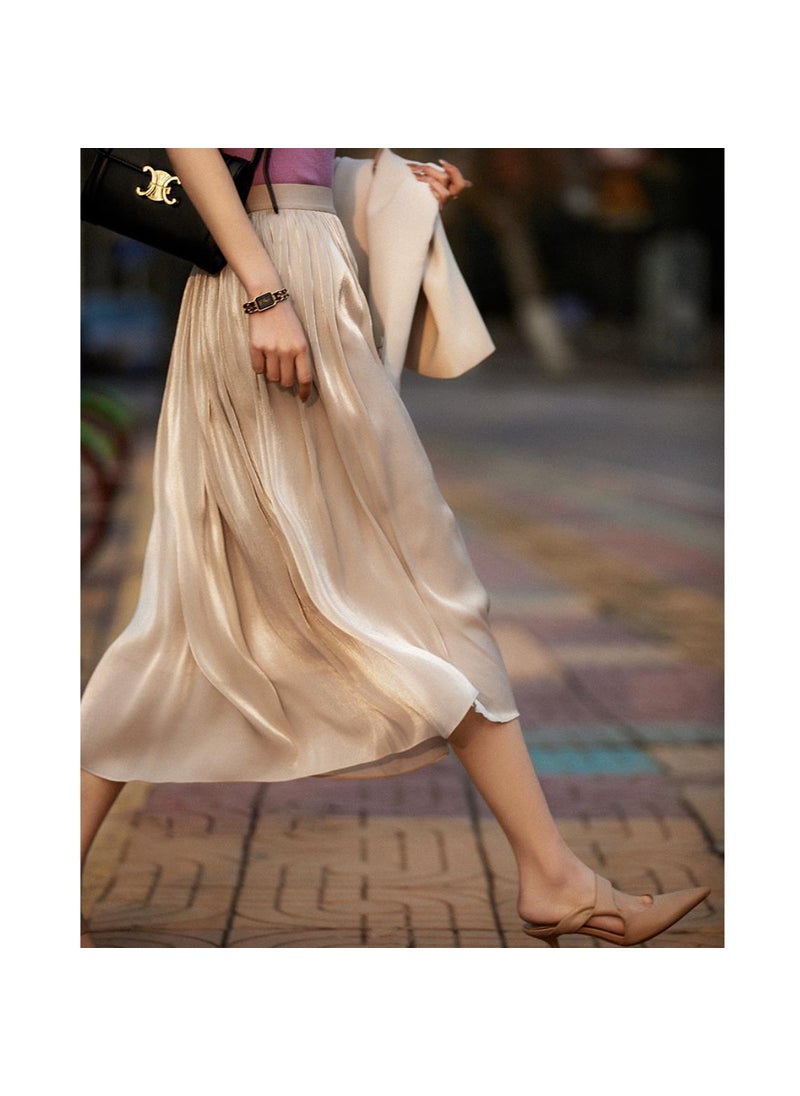 2023 Summer Luxury Sheer Skirt High-End Slim Cut Mint Green