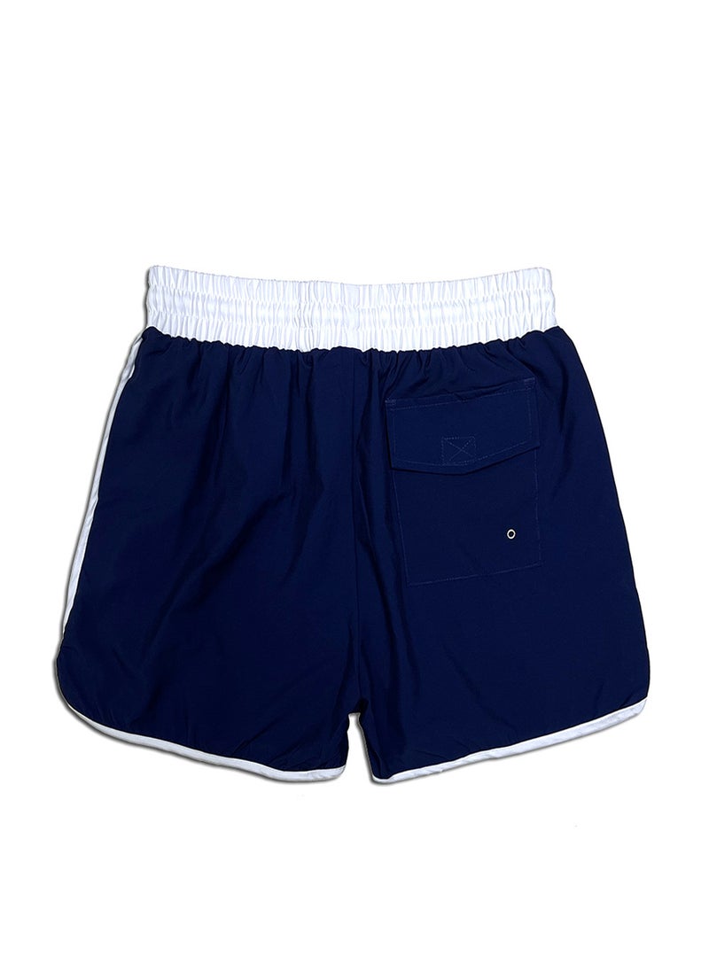 Elastic Water-Resistant Sports Shorts for Adults 2023 Summer Navy