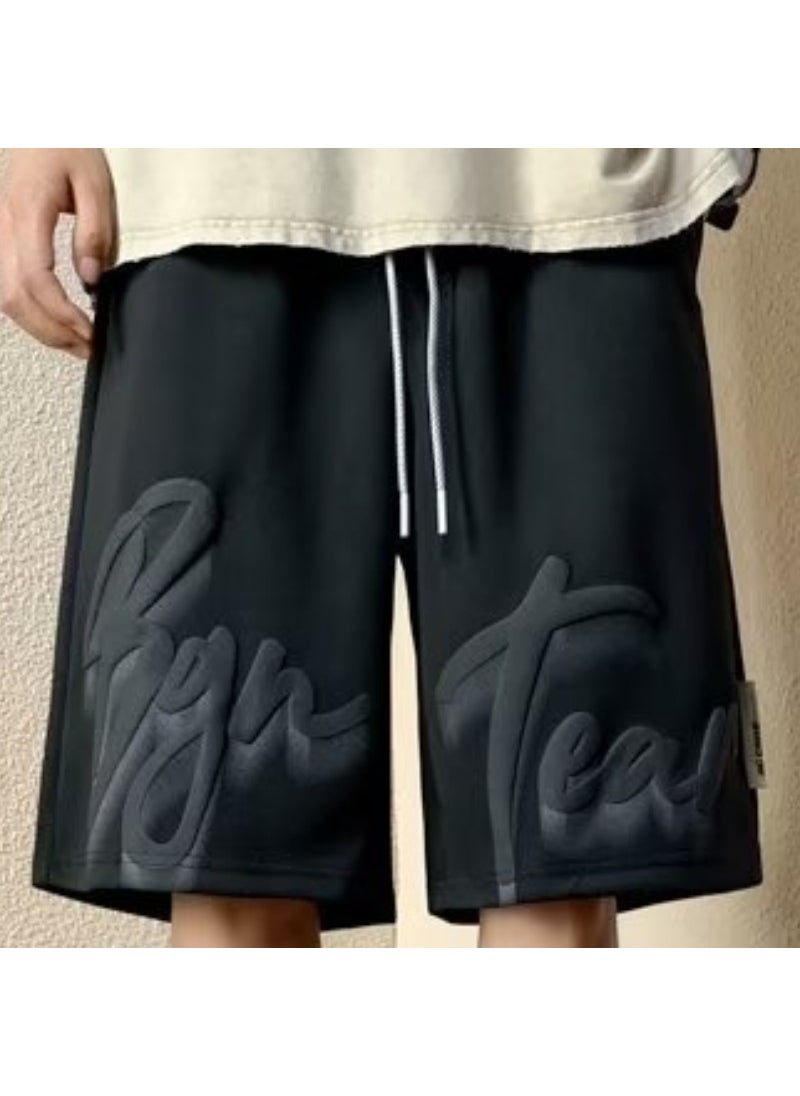 Breathable Loose Sports Shorts Khaki