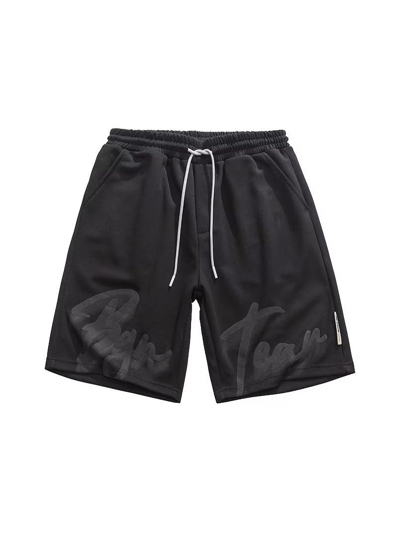 Breathable Loose Sports Shorts Black