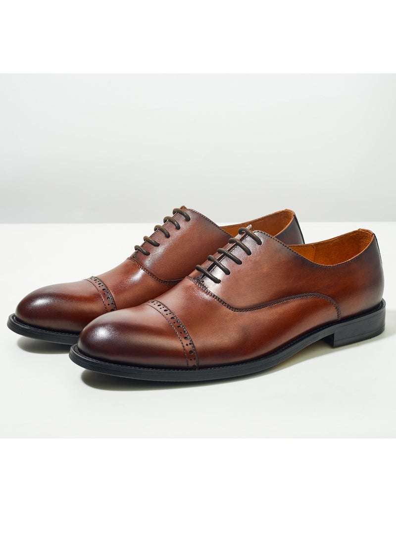 Gentlemans Brown Brogue OxfordsBlack Black