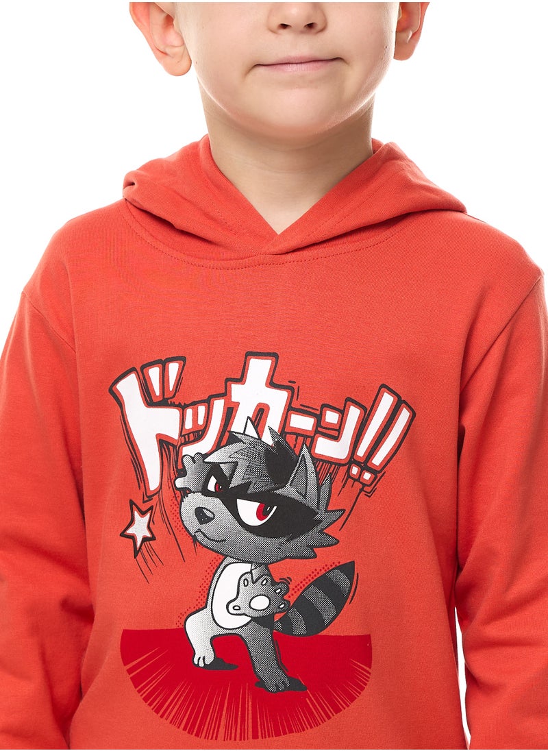 Boys' Graphic printed Cute character Hoodie