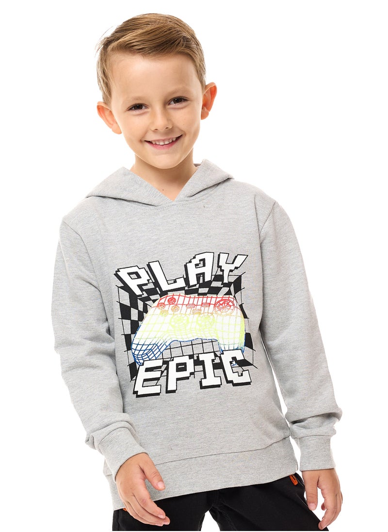 Boys' Hoodie (2 - 8yrs) Grey