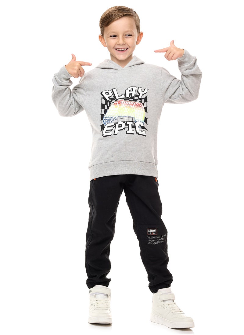 Boys' Hoodie (2 - 8yrs) Grey